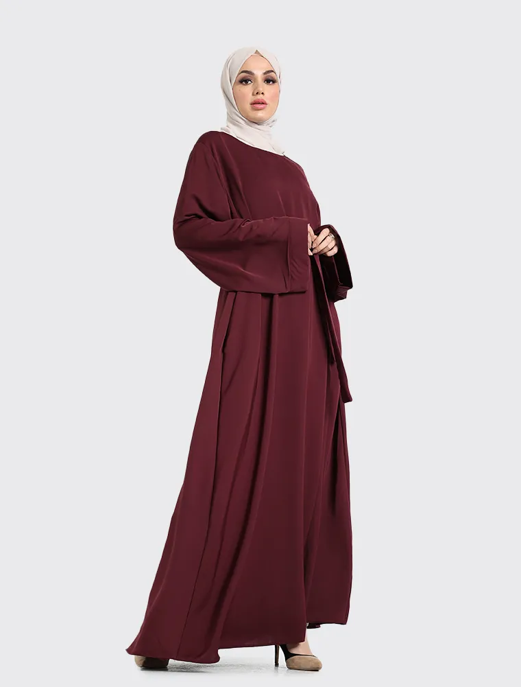 Plum Plain Abaya